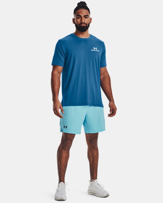 Men's UA RUSH™ Energy Short Sleeve, Blue, pdpMainDesktop image number 2
